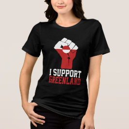 グリーンランドをサポート誇りを持った- Greenlanders トライブレンドＴシャツ