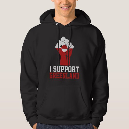 グリーンランドをサポート誇りを持った- Greenlanders パーカ (正面)