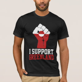 グリーンランドをサポート誇りを持った- Greenlanders Tシャツ