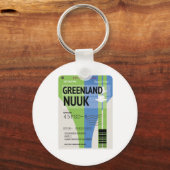 グリーンランドヌーク旅行チケット キーホルダー (正面)