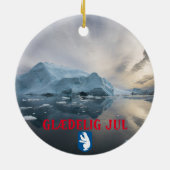 グリーンランドパノラマクリスマスオーナメント セラミックオーナメント (裏面)