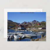 グリーンランドポート魚釣りボーツ ポストカード (正面/裏面)