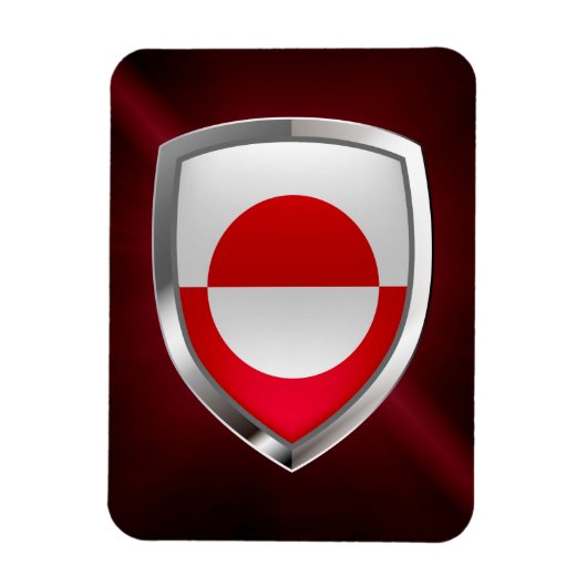 グリーンランドメトタリックの紋章 マグネット (縦)