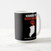 グリーンランド主権抗議デザイン コーヒーマグカップ (正面右)