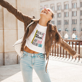 グリーンランド北極旅行荷物ラベル おもしろい Tシャツ