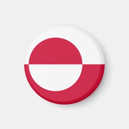 グリーンランド国旗の磁石 マグネット (正面)