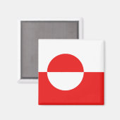 グリーンランド国旗の磁石 マグネット (正面/裏面)