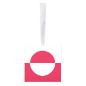 グリーンランド国旗の紋章 キューブオーナメント (右)