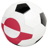 グリーンランド国旗を掲げた愛国的なサッカーボール サッカーボール (3/4)