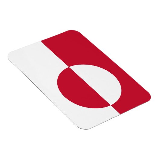 グリーンランド国旗を掲げた愛国的なフレキシブル磁石 マグネット (右側)