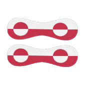 グリーンランド国旗を掲げた愛国野球 野球ボール (パネル)