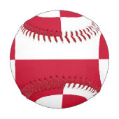 グリーンランド国旗を掲げた愛国野球 野球ボール (正面)