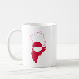 グリーンランド国旗カントリーデザインTシャツ コーヒーマグカップ