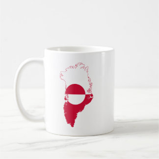 グリーンランド国旗カントリーデザインTシャツ コーヒーマグカップ