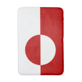 グリーンランド国旗バスマット バスマット (正面縦)