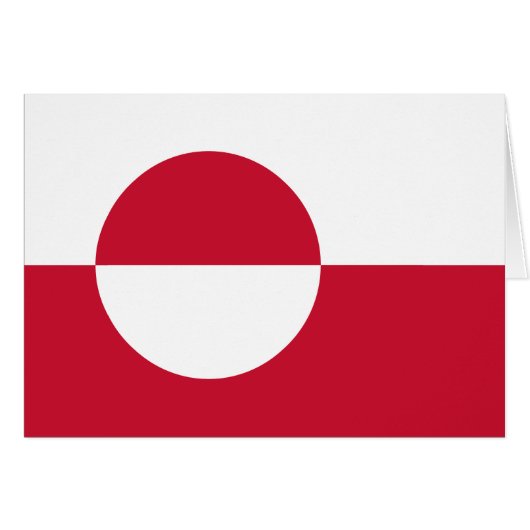 グリーンランド国旗 (正面横)