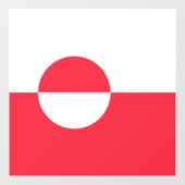 グリーンランド国旗 ウィンドウサイン (シート)
