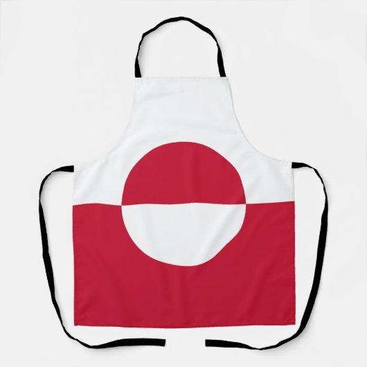 グリーンランド国旗 エプロン (正面)