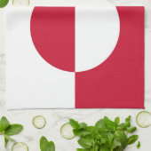 グリーンランド国旗 キッチンタオル (折り畳み)