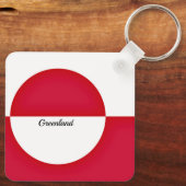 グリーンランド国旗 キーホルダー (裏面)