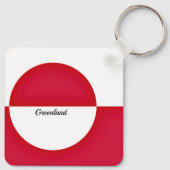 グリーンランド国旗 キーホルダー (裏面)