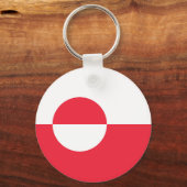 グリーンランド国旗 キーホルダー (正面)