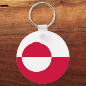 グリーンランド国旗 キーホルダー (正面)