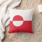 グリーンランド国旗 クッション (ブランケット)