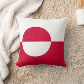 グリーンランド国旗 クッション (ブランケット)