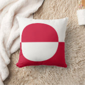 グリーンランド国旗 クッション (ブランケット)