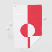 グリーンランド国旗 ゴルフタオル (インサイチュ)