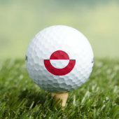 グリーンランド国旗 ゴルフボール (インサイチュ 木)