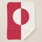 グリーンランド国旗 シェルパブランケット (正面)