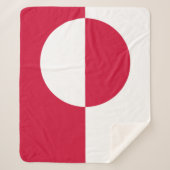 グリーンランド国旗 シェルパブランケット (正面)