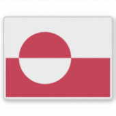 グリーンランド国旗 シール (正面)