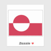 グリーンランド国旗 シール (シート)