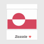 グリーンランド国旗 シール (シート)
