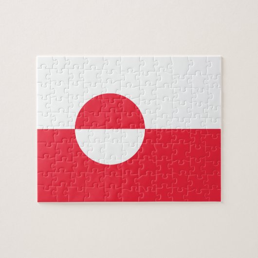 グリーンランド国旗 ジグソーパズル (横)