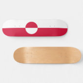 グリーンランド国旗 スケートボード (横)