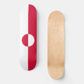 グリーンランド国旗 スケートボード (正面)