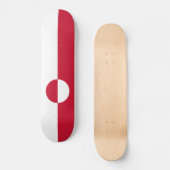 グリーンランド国旗 スケートボード (正面)