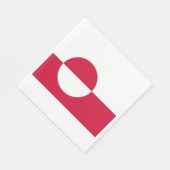 グリーンランド国旗 スタンダードランチョンナプキン (角)