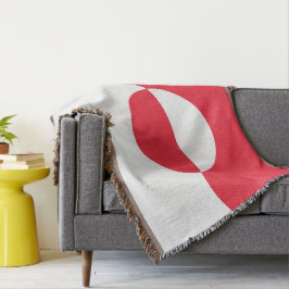 グリーンランド国旗 スローブランケット