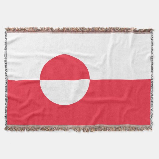 グリーンランド国旗 スローブランケット (正面)