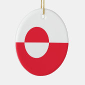グリーンランド国旗 セラミックオーナメント (右)