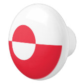 グリーンランド国旗 セラミックノブ (右)