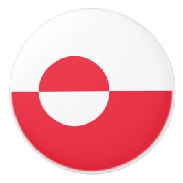 グリーンランド国旗 セラミックノブ