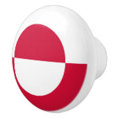 グリーンランド国旗 セラミックノブ (右)