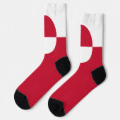 グリーンランド国旗 ソックス (左)