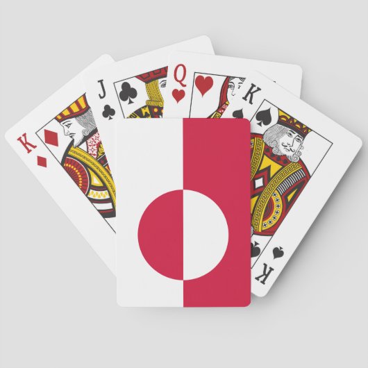 グリーンランド国旗 トランプ (裏面)